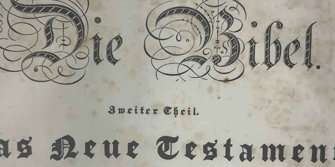 Titelblatt Bibel
