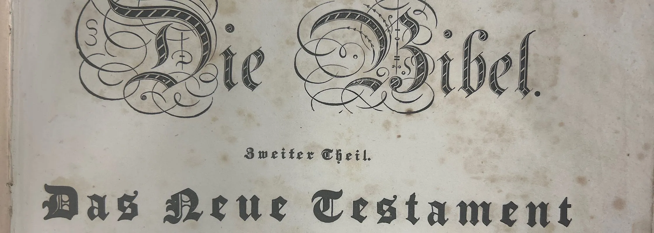 Titelblatt Bibel